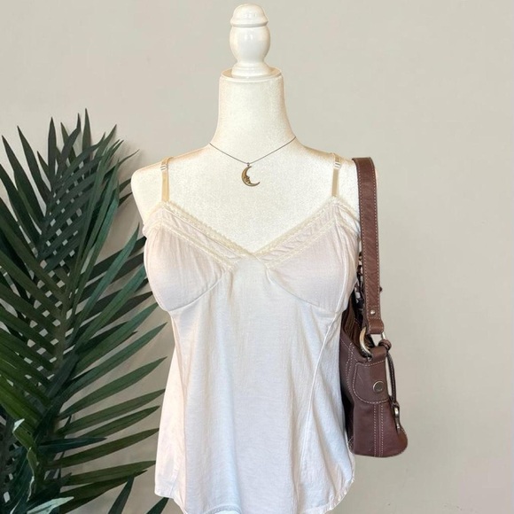 No Boundaries Tops - Vintage No Boundaries white lace cami tank top Y2K fairycore